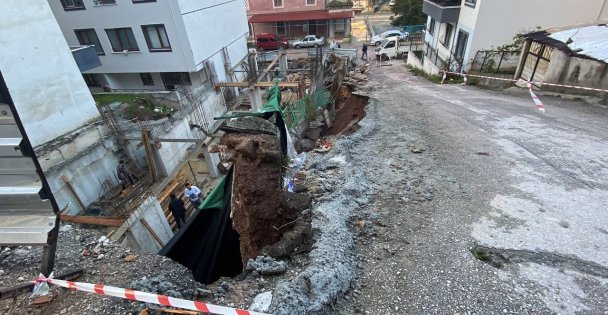 İstinat duvarı çökmüştü, hasarın boyutu ortaya çıktı