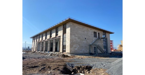 İtfaiye'nin Yeni Binasında Hummalı Çalışma