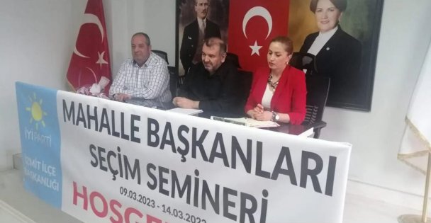 İYİ Parti İzmit İlçe Başkanlığı: 'Seçim Çalışmalarına Kaldığımız yerden devam …”