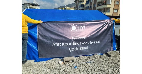 İYİ Parti Kocaeli, İskenderun  ve Defne'de yaraları sarıyor