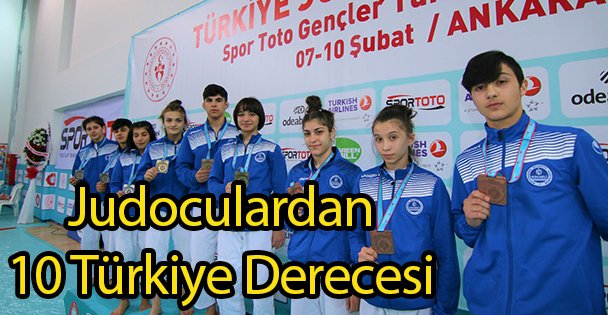 Judoculardan 10 Türkiye Derecesi