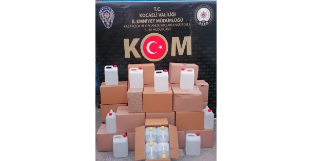 Kaçak Olduğu Değerlendirilen 520 Kilogram Etil Alkol Ele Geçirildi