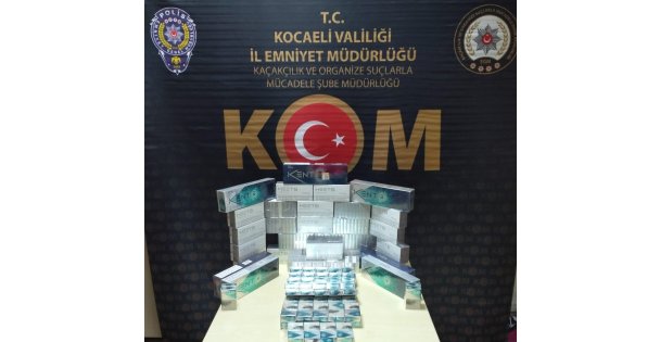 Kaçak sigara operasyonunda 350 paket sigara ele geçirildi