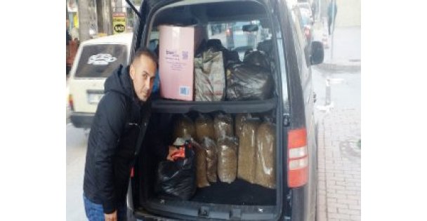 Kaçak tütün ve sigaraya el konuldu