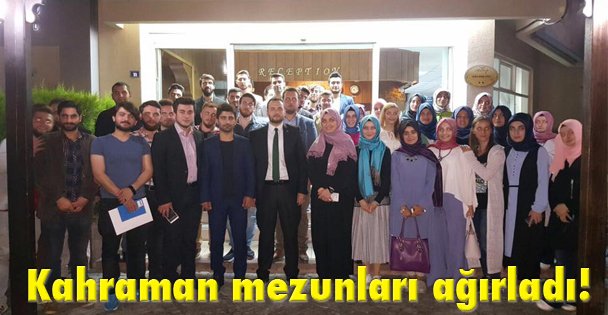 Kahraman mezunları ağırladı!