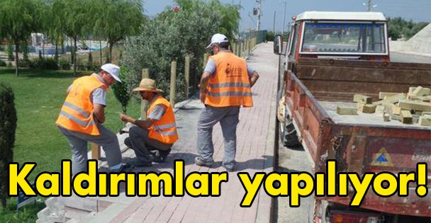 Kaldırımlar yapılıyor!