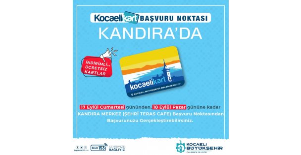 Kandıra'ya Geçici Seyahat Kart Ofisi Açılıyor