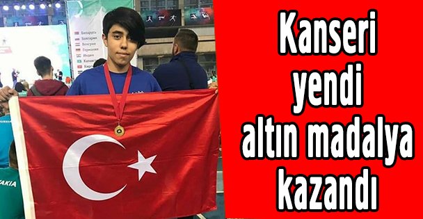 Kanseri yenip yüzmede altın madalya kazandı