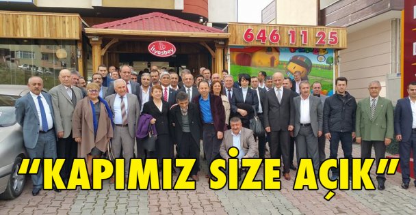 'Kapımız size açık”