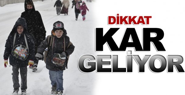 Kar geliyor