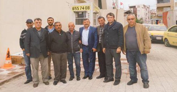 Karabacak taksicilerle buluştu