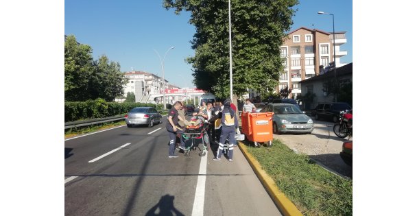 Karamürsel'de Motosikletin Çarptığı Yaya Yaralandı