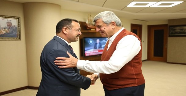 Karaosmanoğlu, Başsavcı Korkmaz'ı konuk etti