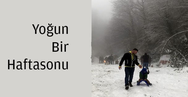 Kartepe'de hafta sonu yoğunluğu