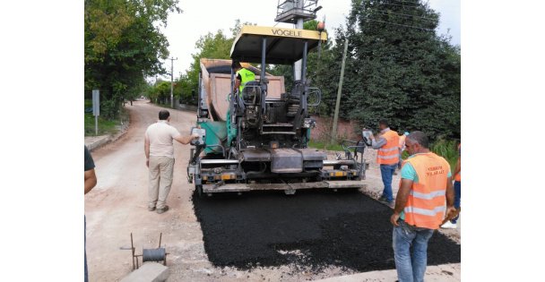 Kartepe'de yol bakım çalışması