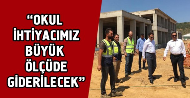 Kaymakam Güler okul inşaatlarını inceledi