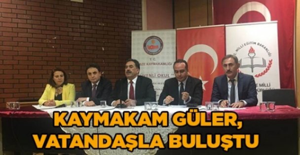 Kaymakam Güler, vatandaşla buluştu