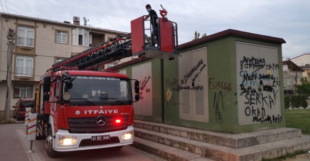 Kedi Yavrusunu Kurtarmak İçin Çıktığı Trafoda Mahsur Kalan Genci İtfaiye Kurtardı