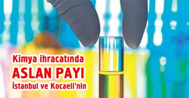 Kimya ihracatında aslan payı İstanbul ve Kocaeli'nin