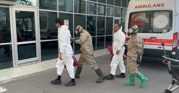 Kimyasal temas paniği: 4 işçi hastaneye kaldırıldı