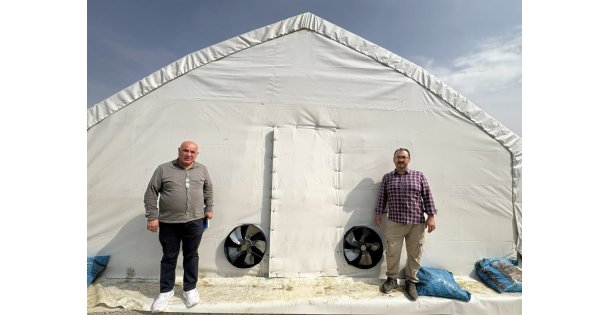 Kırsal kalkınmaya mantar üretim çadırı desteği