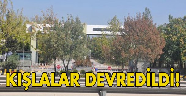 Kışlalar devredildi!