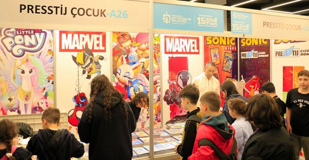 Kitap Fuarı'nda çocukların çizgi roman sevgisi