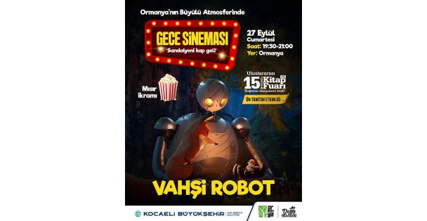 Kitap Fuarı'nın ruhu gece sineması ile Ormanya'da