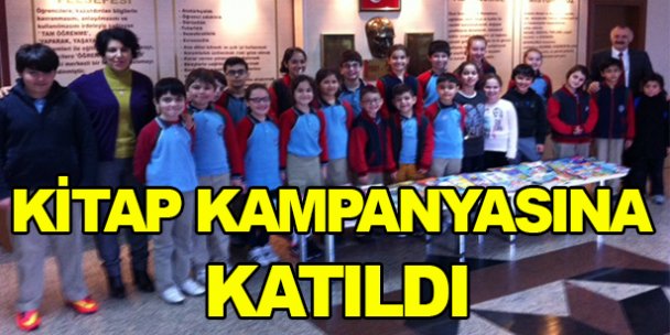 Kitap kampanyasına katıldı