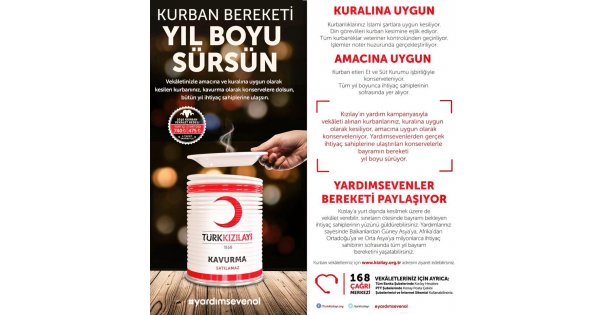 Kızılay'dan kurban kampanyası!