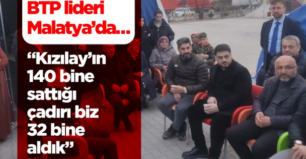 Kızılay'ın 140 Bine Sattığı Çadırı Biz 32 Bine Aldık”