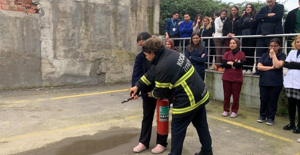 KOBİTEMin yangın eğitimi ile hastaneler güvende