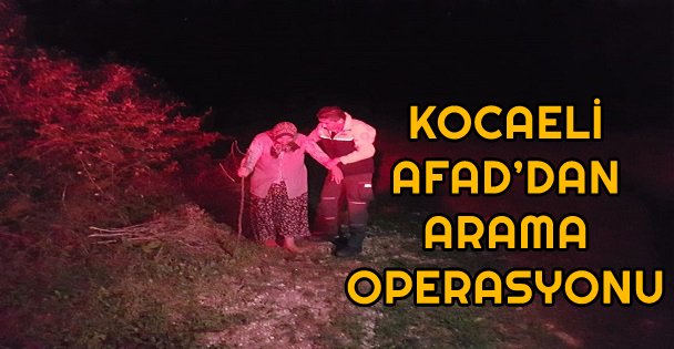 Kocaeli Afad'dan Arama Operasyonu
