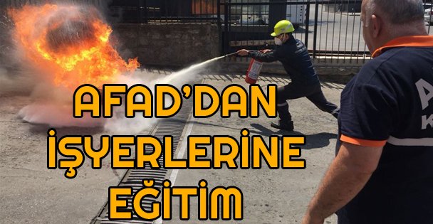 Kocaeli Afad'dan İşyerlerine Afet Eğitimi