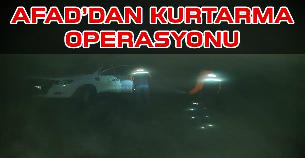Kocaeli Afad'dan kurtarma operasyonu