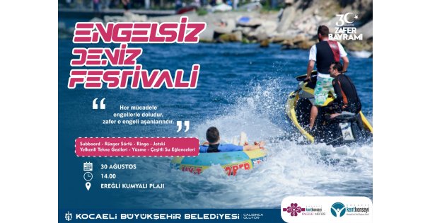 Kocaeli Büyükşehir'den Engelsiz Deniz Festivali
