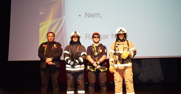 Kocaeli İtfaiyesi,  Marmara Koleji öğrencilerine yangın eğitimi verdi!
