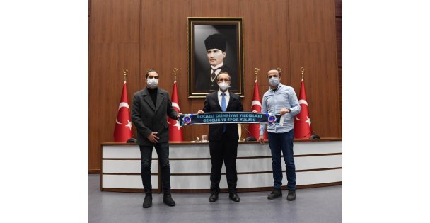 KOCAELİ OLİMPİYAT YILDIZLARI PROFESYONEL CİMNASTİK KULÜBÜNE VALİ SEDDAR YAVUZ ZİYARETİ