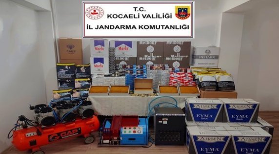 Kocaeli'de 200 bin lira değerinde kaçak elektronik ürün ele geçirildi