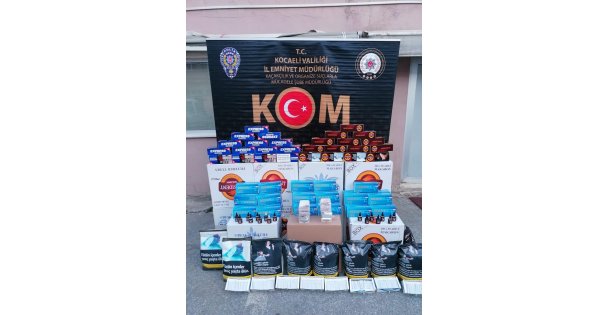 Kocaeli'de 5 İş Yerine Kaçak Tütün Operasyonu Düzenlendi