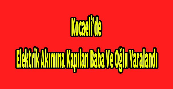 Kocaeli'de elektrik akımına kapılan baba ve oğlu yaralandı