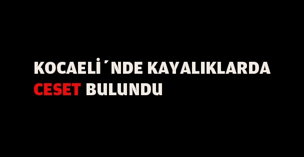 Kocaeli'de kayalıklarda ceset bulundu