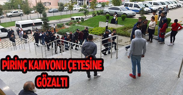 Kocaeli'de metal pirinç yüklü kamyonun çalınması