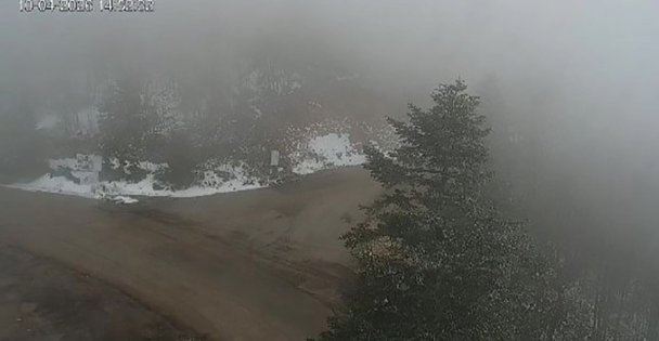 Kocaelide nisan ayında kar sürprizi