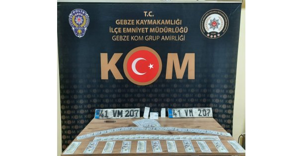Kocaeli'de sahte 11 bin 400 dolar ele geçirilen operasyonda 2 şüpheli yakalandı