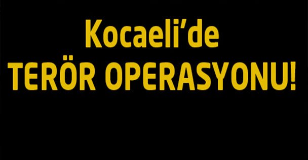 Kocaeli'de terör örgütü operasyonu