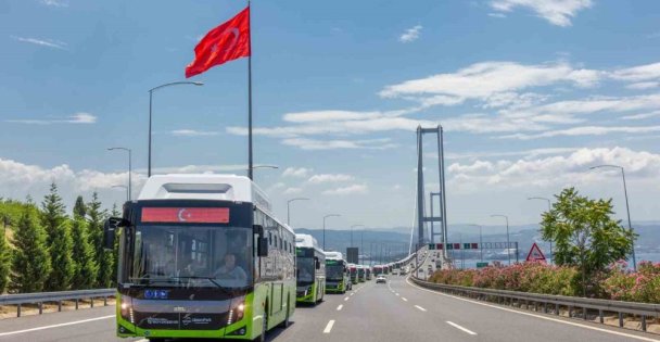 Kocaeli'de toplu ulaşımın yükünü büyük oranda doğalgazlı otobüsler çekiyor