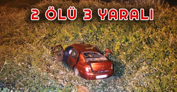 Trafik Kazası: 2 Ölü 3 Yaralı