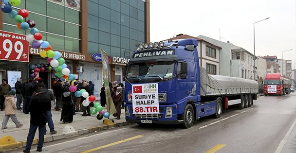 Kocaeli'den Haleplilere Un ve Su Yardımı