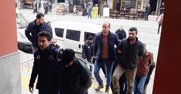 Terör propagandasında 7 tutuklu